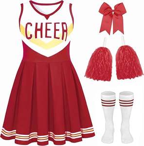 Custom Cheerleading Uniform Set For <b>Girls</b> And Women Cheer Outfit Team Wear Cheerleader Skirt And Top Wholesale - Product Image 4