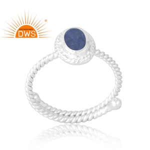 Vente chaude 925 Sterling Silver Natural Tanzanite Gemstone Ring Bijoux personnalisés pour les femmes Cadeau pour elle - Product Image 1