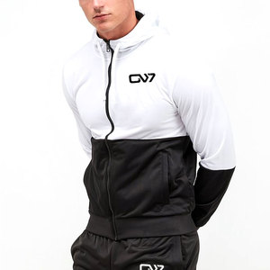 Vente chaude dernière mode décontractée hommes survêtements Logo personnalisé impression personnalisée marque privée hommes survêtements à fermeture éclair - Product Image 2