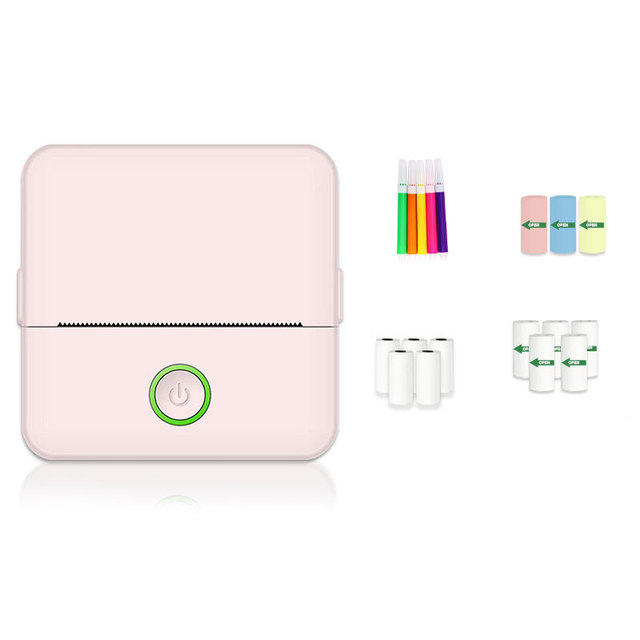 Customized Mini Wireless Thermal Label Printer White Home Logo Machine with USB Interface for Sticker Thermal Printing