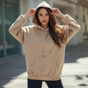 Sweat-shirt à capuche en polaire doux pour l'hiver, en polyester/nylon, avec impression numérique et broderie, options de marque privée OEM/ODM - Product Image 6