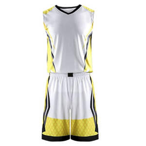 Ensemble de maillots de basket-ball sans manches personnalisés pour hommes, 100% polyester, impression par sublimation, séchage rapide, respirant - Product Image 2