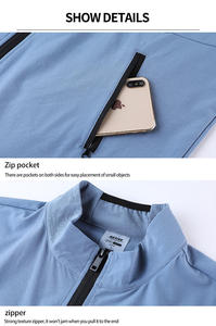 Chándal Jogger ligero con cremallera para hombre de otoño, conjunto de ropa deportiva, chándales transpirables de alta calidad de grosor pesado para hombre - Product Image 5