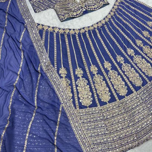 Recién llegado Georgette adornado con hermoso brillo Faux Georgette Secuencia Bordado Trabajo Lehenga Choli con Dupatta - Product Image 1