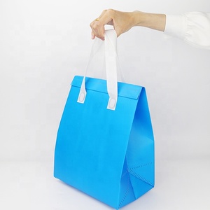 ถุงช้อปปิ้งแบบไม่ถักทอพร้อมแถบปิดแบบตะขอและห่วง ปรับแต่งขนาดและลวดลายได้สำหรับร้านค้า - Product Image 2