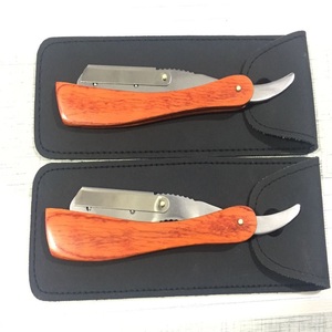 Rasoir à demi-lame en bois pour hommes/lame amovible rasoir de barbier couteau pliant - Product Image 1
