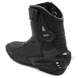 Motorcycle Racing <b>Boots</b> Leather Track Performance Footwear With Durable Ankle Protection And Anti Slip Racing Sole - Product Image 1