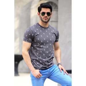 Custom logo Men's JUBAIL Graphic Casual T-Shirt Solid Hip Hop Lightweight Jersey 180g Anti-Wrinkle <b>Printed</b> T-Shirts for Any - Product Image 6