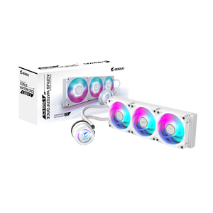 2024 nouveau GIGABYTE <span class=keywords><strong>AORUS</strong></span> WATERFORCE X II 360 glace blanc refroidisseur d'eau pour ordinateur de jeu refroidissement adressable Aio CPU refroidisseur - Product Image 1