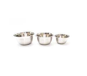 Modern stainless steel cooking bowl with <b>mirror</b> finished for making soups - Product Image 2