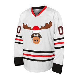 Camisetas de Hockey sobre Hielo Sublimadas Personalizadas al por Mayor |   Diseños Unisex Ligeros de Alta Calidad para Adultos, Impresión por Transferencia de Calor, OEM - Product Image 2