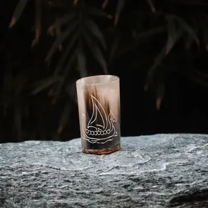 แก้วช็อตฮอร์นที่หรูหราสำหรับการตั้งบาร์ในบ้านหรูหราแก้วรูปเขาควายสำหรับงานเลี้ยงงานแต่งงานและอีเวนต์ - Product Image 3