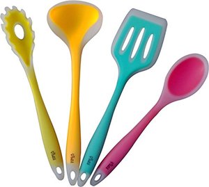 Ensemble de vaisselle spatule en silicone coloré innovant imprimé cuisine cuisson soupe mélange cuillère à remuer Promotion offerte - Product Image 2