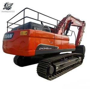 Excavadora Usada Doosan DX345 de 34 Toneladas con Cucharón de 1.6m³, Marca Coreana Original, Excavadora de Construcción Grande sobre Orugas, Bajo Número de Horas, Certificación CE - Product Image 1