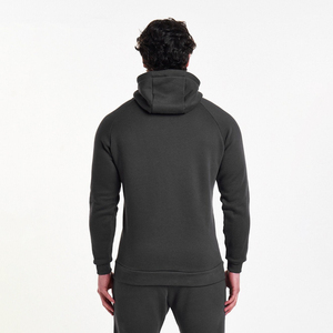 Sweat-shirt à capuche zippé pour homme en coton et polyester mélangé, style décontracté, fabrication OEM 2026 - Product Image 4