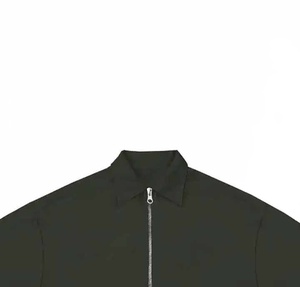 Sweat-shirt décontracté vintage pour homme, respirant, à col zippé, surdimensionné, à manches courtes pour chemise - Product Image 2