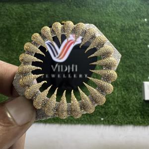 Luxury Mechanical Moissanite Smart <b>Glass</b> Watch Diamond Tester Iced Stainless Steel Bezel Rapper <b>Men's</b> Vvs Diamond - Product Image 1