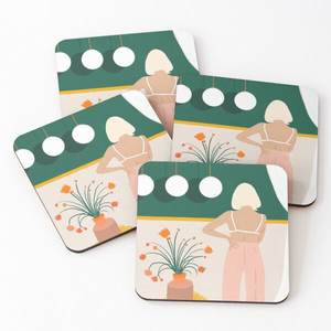 Sous-verres personnalisés pour boissons et thé durables et brillants Forme et taille Sous-verres en acacia d'approvisionnement d'usine avec support Produit tendance - Product Image 4