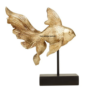 High Level Professional Aluminum Metal Baritone Shape Sculpture Gold Plated Embossed Texture and Used Home & Office - Product Image 6