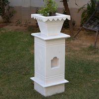 Meilleure vente pour tous les types de marbre pour les pots de Tulsi de grande taille sculptés à la main