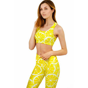 <b>Top</b> Sale Gym Breathable Yoga Set Woman Quick Dry Yoga Fitness Set Lightweight Running Yoga Set <b>Short</b> Sleeve - Product Image 2