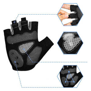 Gants de cyclisme respirants à demi-doigts, antidérapants, respirants, pour le sport, la gym, l'alpinisme, la remise en forme - Product Image 2
