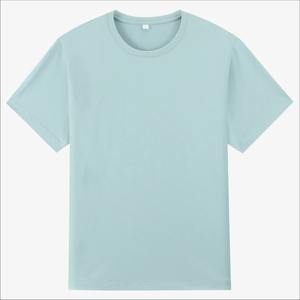 High Quality <b>Men's</b> Casual Short Sleeve T-<b>Shirt</b> <b>Summer</b> Comfort Breathable Solid Color Top with Round Neck Knitted - Product Image 2