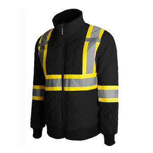 Chaquetas de trabajo al aire libre de alta visibilidad para hombre, chaquetas de seguridad impermeables reflectantes de poliéster de alta visibilidad, de alta visibilidad, a prueba de agua - Product Image 2