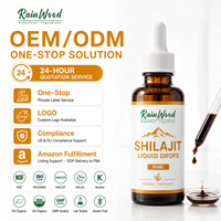 Supplément de gouttes liquides de Shilajit de l'Himalaya naturel pur Rainwood Private Labels Gouttes liquides de Shilajit