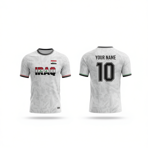 Set Maglia da Calcio Personalizzata con Nome e Numero Iraq per Coppa del Mondo 2026 Accessori per Tifosi - Product Image 2