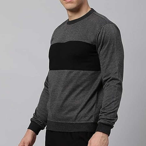 2025 gros hommes sweats meilleur tissu coton mélangé personnalisé sweat-shirt uni personnalisé hommes sweat-shirt vêtements - Product Image 6