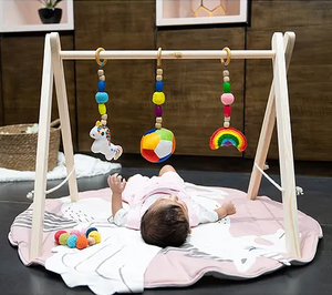 Ensemble de salle de sport en bois écologique Design moderne pour les activités des enfants dans la chambre et le salon Meubles de jeu en rotin pour bébé - Product Image 3