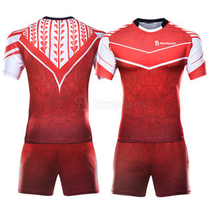 Vente en ligne Uniforme de rugby personnalisé Ensembles de matériaux souples et respirants Concevez votre propre uniforme de rugby - Product Image 2