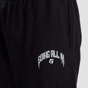 Pantalones Deportivos Oversize 2.0, Negros, Corte Ajustado, para Correr, con Logotipo Personalizable, 100% Algodón Tejido, Pliegues Coloridos, Talla XL - Product Image 4