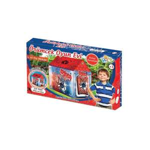 Spiderman Playhouse <b>Tent</b> for Kids Colourful White Web for 2 Persons Outdoor Play - Product Image 1