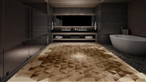 Juego de alfombras ecológicas de estilo persa de lana anudada a mano de alta calidad, diseño de patrón abstracto - Product Image 6