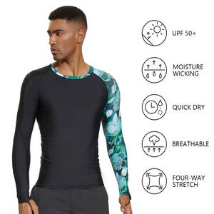 Ultimate Comfort Hombres Nylon Rash Guard Loose Fit Quick Dry Manga larga Ropa deportiva Tamaño adulto para MMA - Product Image 6