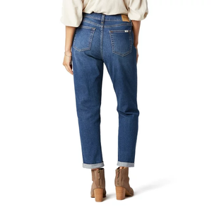 Pantalon en jean délavé taille haute de grande qualité pour femmes de grande taille élégant et respirant pour le printemps au Bangladesh abordable - Product Image 2