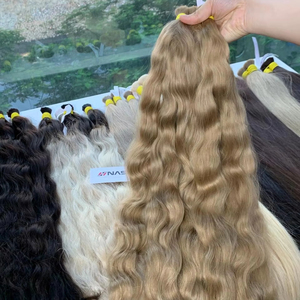 2025 article chaud 100% extensions de cheveux crus vietnamiens vierges extensions de cheveux en vrac de haute qualité de couleur brune - Product Image 1