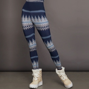 Mallas de entrenamiento de cintura alta supersuaves al por mayor, pantalones con estampado personalizado, mallas deportivas para gimnasio para mujer, conjunto de yoga por sublimación - Product Image 1