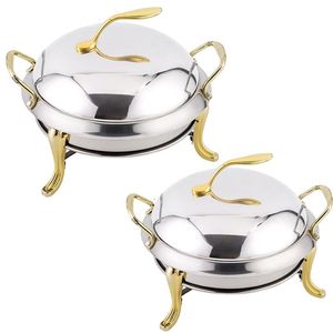 Réchaud en acier inoxydable antique avec fonction d'ouverture facile pour un service alimentaire lisse dans un cadre de dîner élégant - Product Image 5