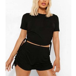 Wholesale Women Two Piece Shorts Set Summer <b>Bandana</b> 2 Piece Set Blouse Outfits 2 Piece Women Short Set Clothing - Product Image 3