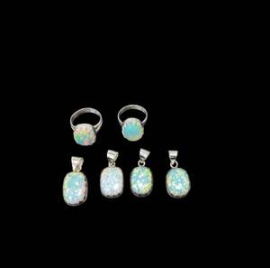 Very Nice Quality Chinese Ethiopian <b>Opal</b> 15mm Round Gemstone Bezel Set Brass Silver Plated <b>Ring</b> Thin Band <b>Ring</b> Handmade Jewelry - Product Image 1