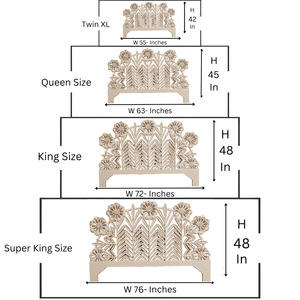 Handmade Floral Wood Carved <b>Wall</b> Decor Carved <b>Headboard</b> Only Half Moon Painted Wooden <b>Wall</b> <b>Mount</b> <b>Headboard</b> Bedroom Furniture - Product Image 6