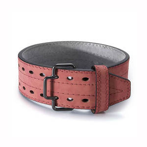 10mm Quick Release Weightlifting <b>Belt</b> Custom Double Prong Weightlifting <b>Belt</b> Adjustable Weightlifting Leather <b>Belt</b> - Product Image 5