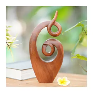 Nieuwe Kleine Houten Decor Sculpturen Handgesneden Houten Tafel Staande Figuren Sculptuur Mooie Houtwerk Mal