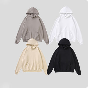 Fabricants de sweats à capuche personnalisés 480g 100% coton French Terry Sweats à capuche unisexes sans cordon Sweats à capuche pour hommes - Product Image 1