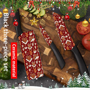 Juego de Cuchillos de Chef Profesionales de Cerámica, 2 Juegos con Mango de Plástico para Uso Diario y al Aire Libre, en Existencia, Envío Gratis - Product Image 5