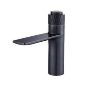 Mélangeur de lavabo à levier unique Cureo court durable Finition noire Robinet en laiton CU01025 Fournisseur de gros OEM Prix d'usine - Product Image 5