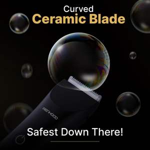 Recortadora Inalámbrica para Hombre, Resistente al Agua, para Barba, Cuerpo y Vello Púbico, 150 Minutos de Autonomía, Cuchilla de Cerámica - Product Image 6